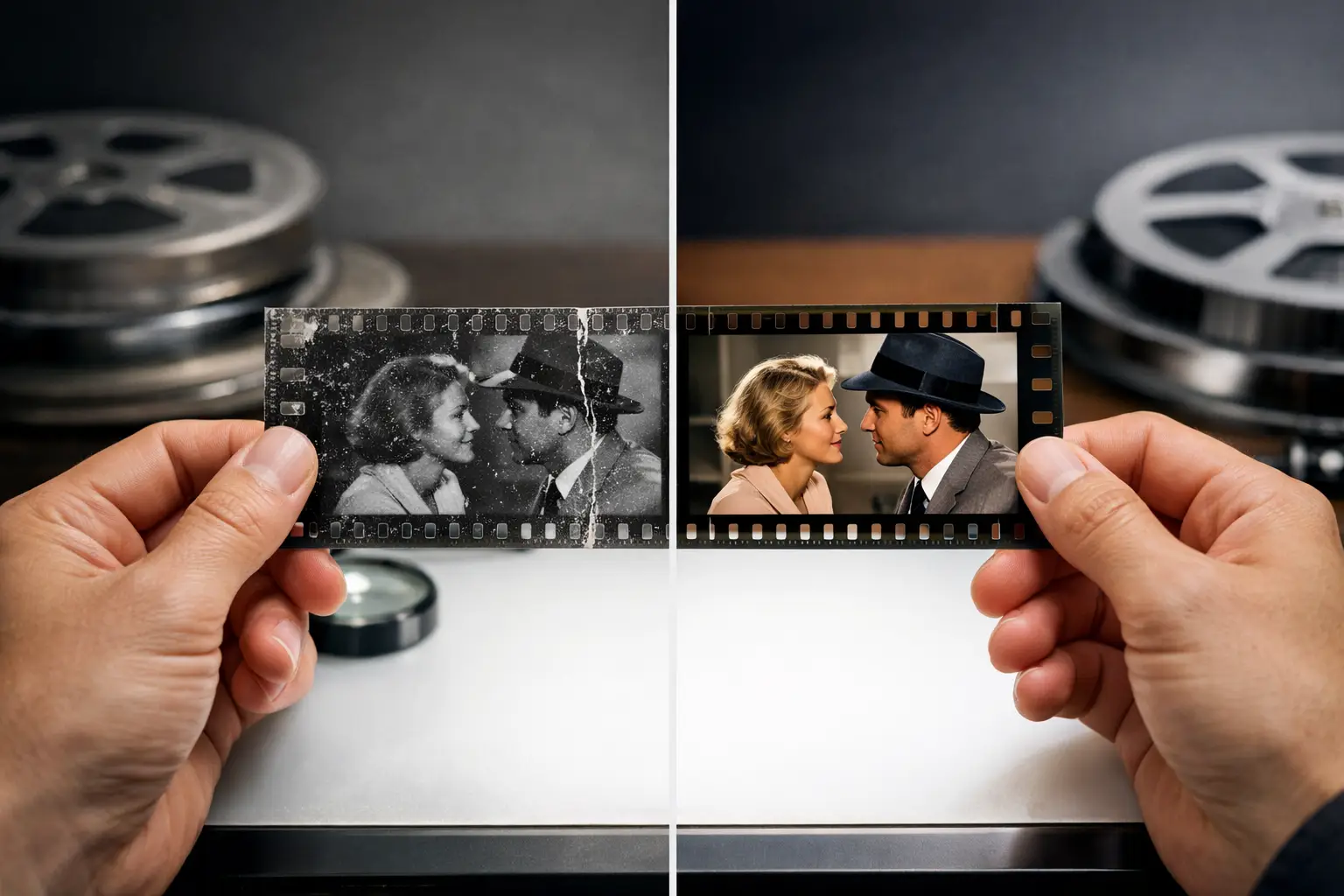 Film Restoration Before and After