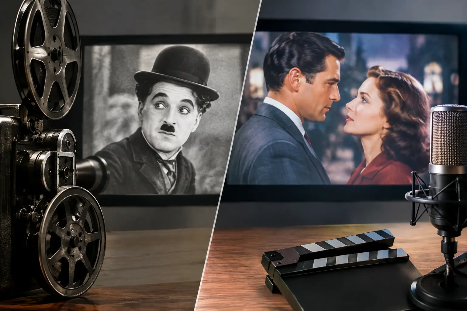 Silent Movies Versus Talkies: What Changed?